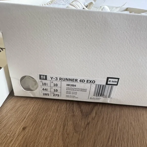 ADIDAS Y-3 YOHJI YAMAMOTO NWT RUNNER 4D EXO SHOES 10.5M is  display picture 2